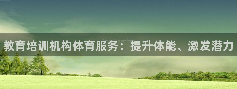 耀世登场后面一句：教育培训机构体育服务：提升体能、激